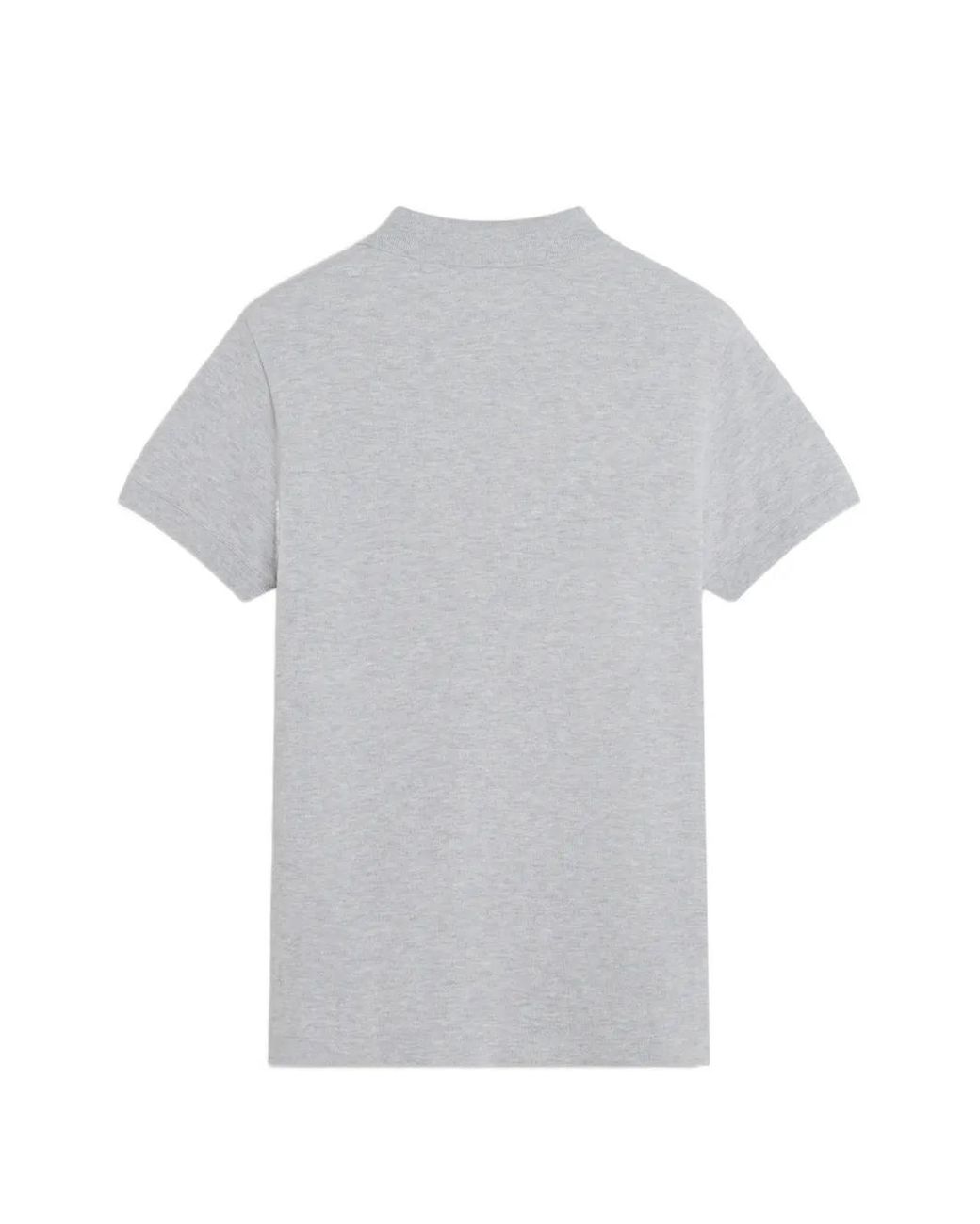 Maison Kitsuné Gray Embroidered Polo Shirt
