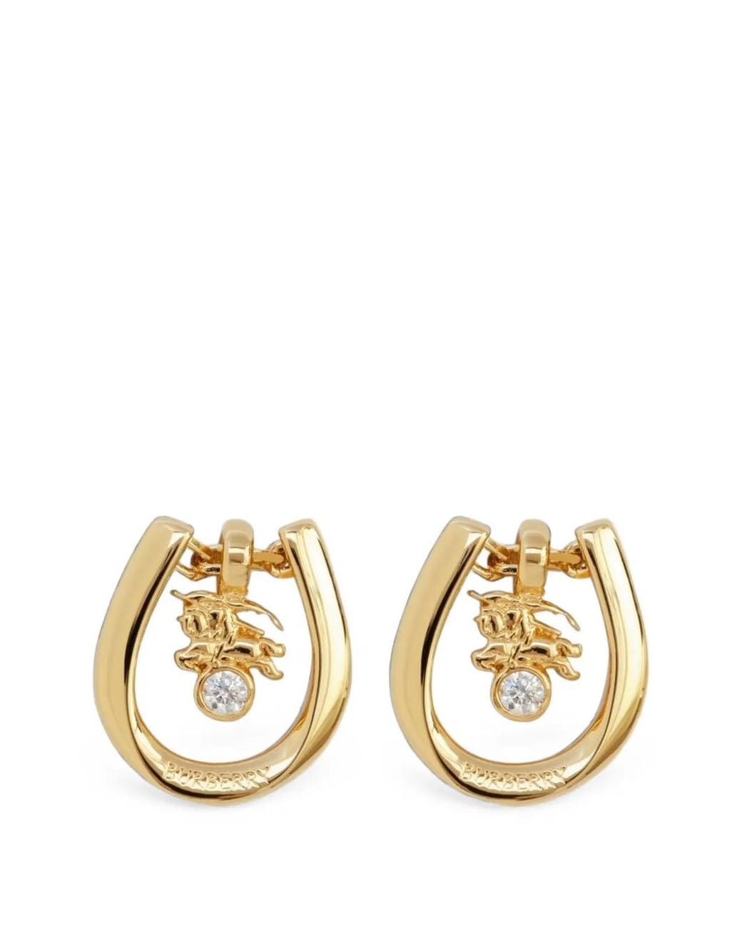 Burberry Metallic Horseshoe Earrings