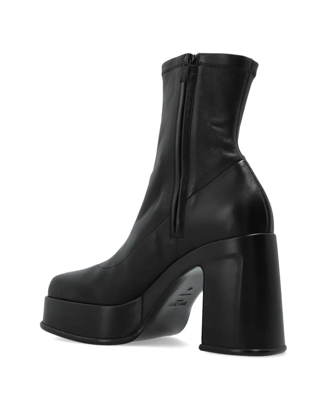 Jimmy Choo Black Bottines Hadi Ab En Cuir