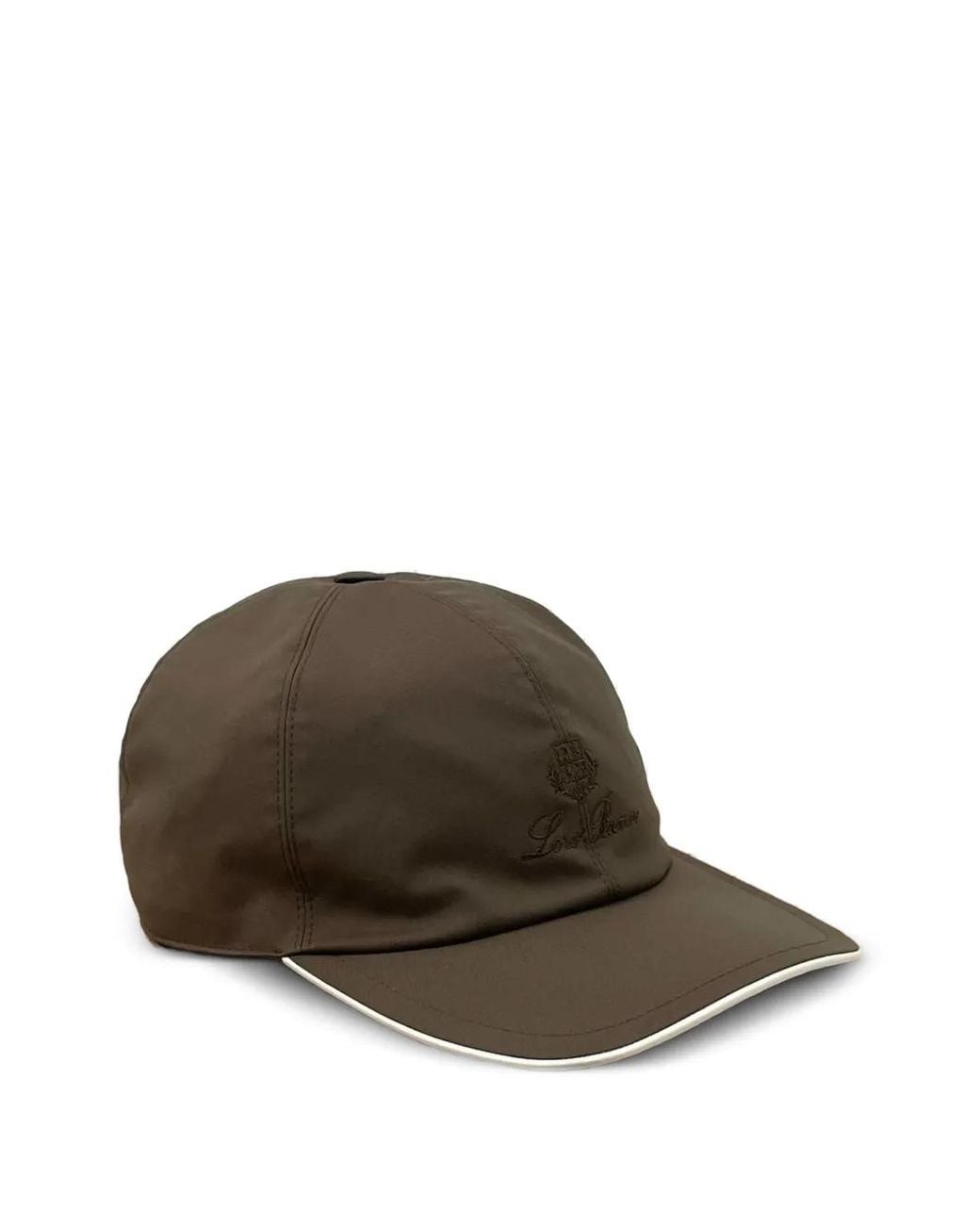 Loro Piana Brown Logo-Embroidered Baseball Cap for men
