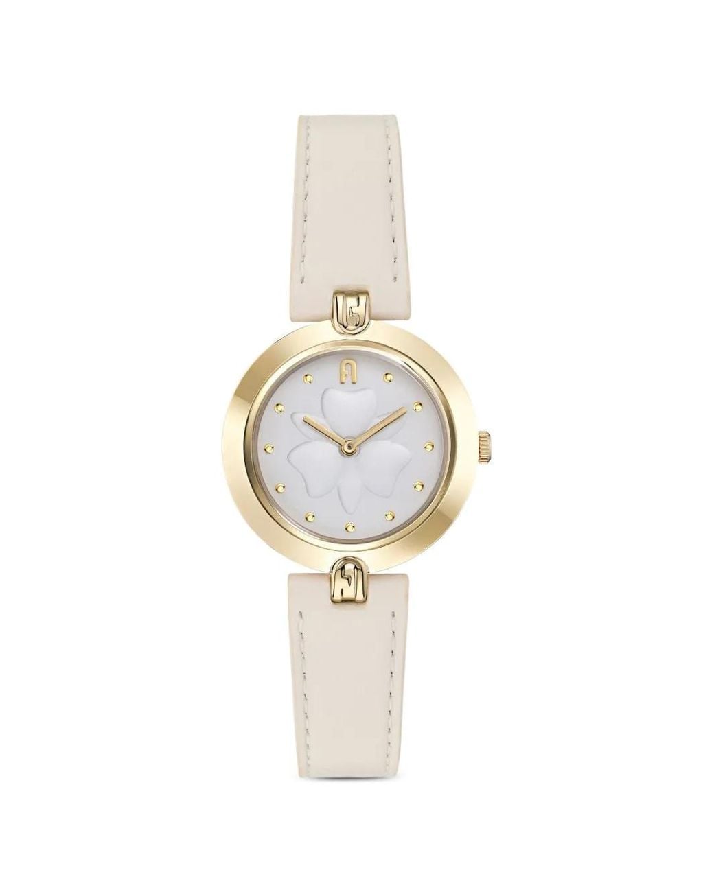 Furla White Logo Links 34Mm Watch