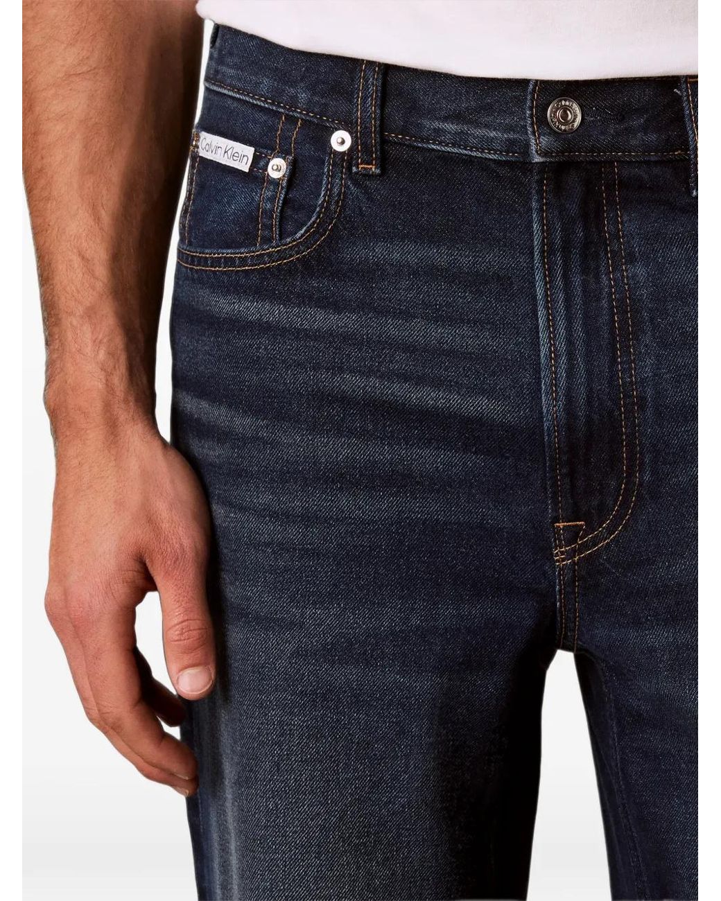 Calvin Klein Blue Jean À Effet Délavé for men