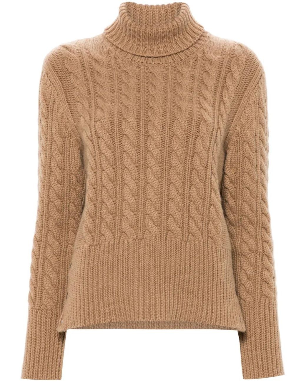 Thom Browne Brown Cable-Knit Cashmere Jumper