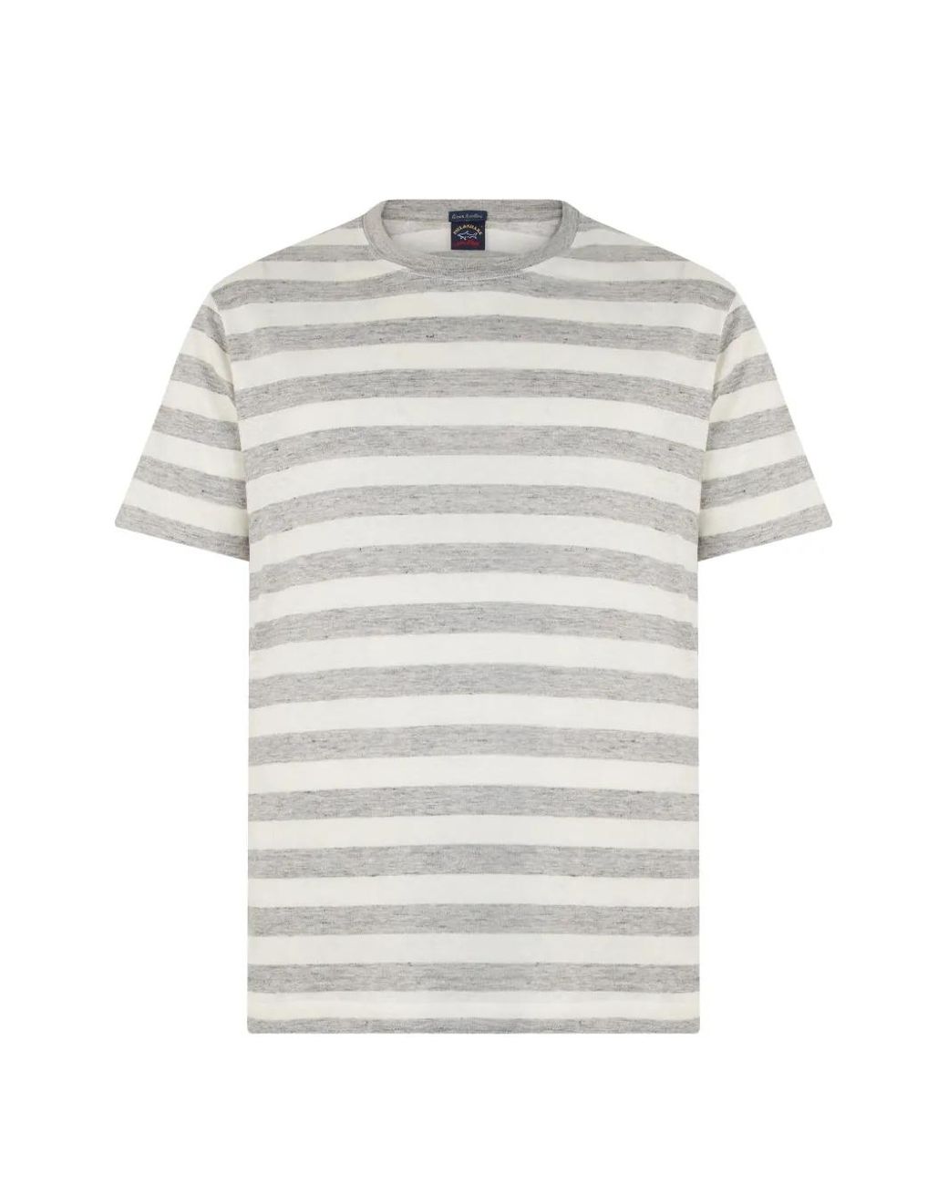 Paul & Shark White T-Shirt À Rayures for men