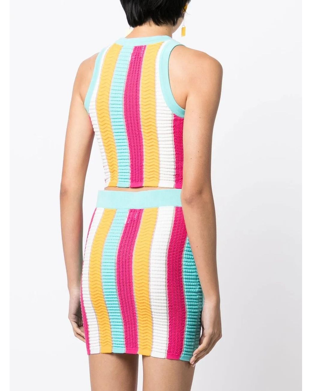 Solid & Striped Blue The Carson Multi-Stripe Top
