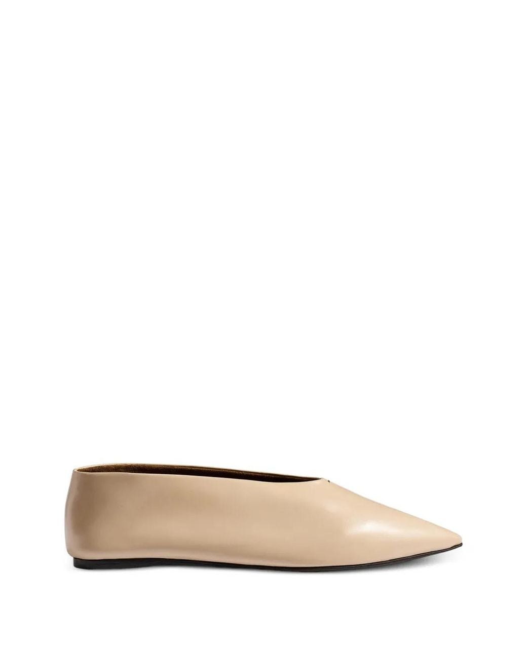 Khaite White Miriam Ballerinas