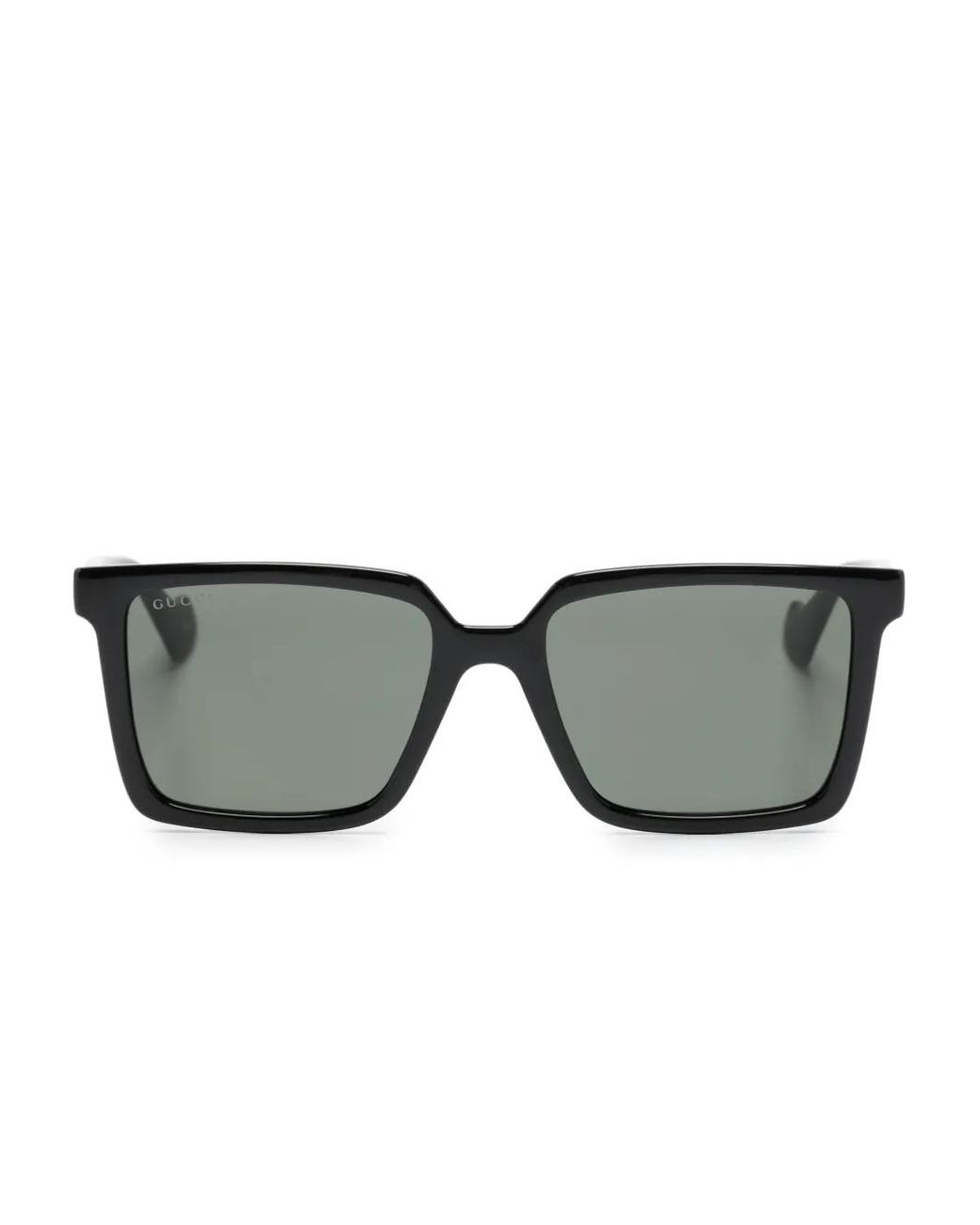 Gucci Gray Square-Frame Sunglasses