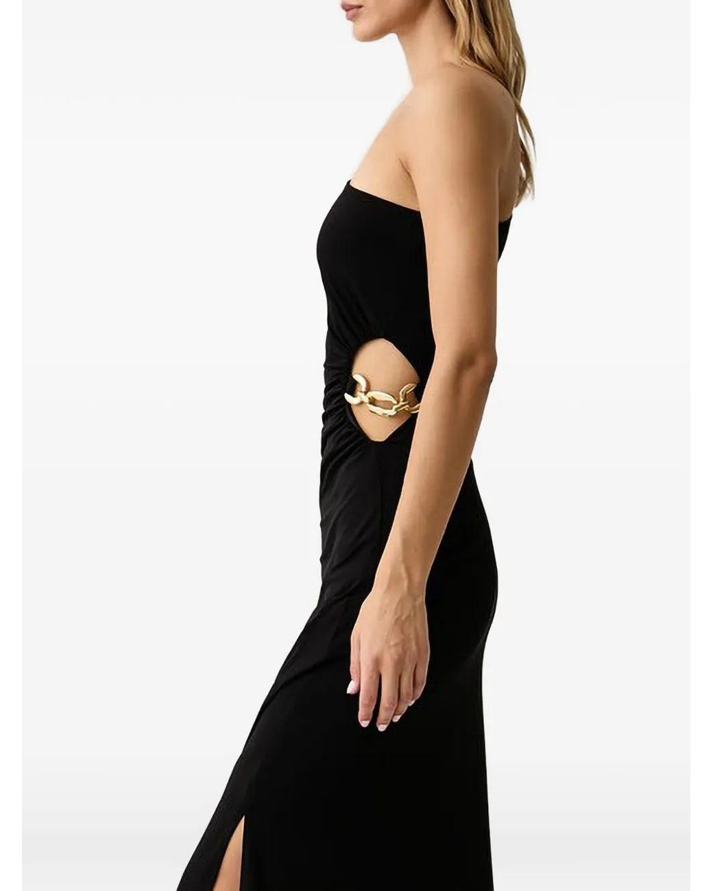 Guess Black Jazlyn One-Shoulder Maxi Dress
