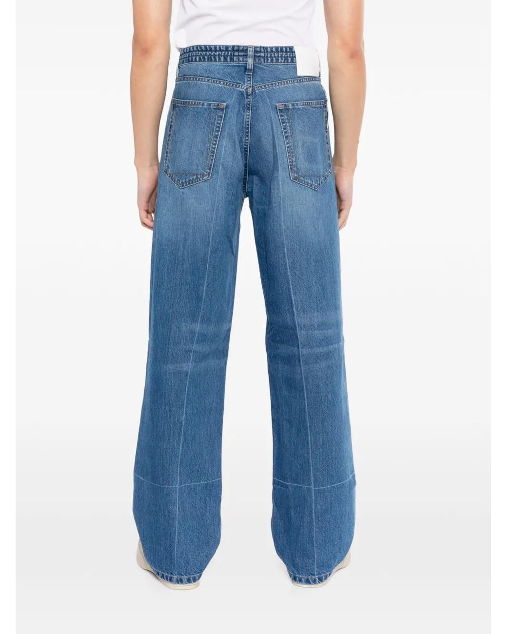 Setchu Blue Straight-Leg Jeans for men