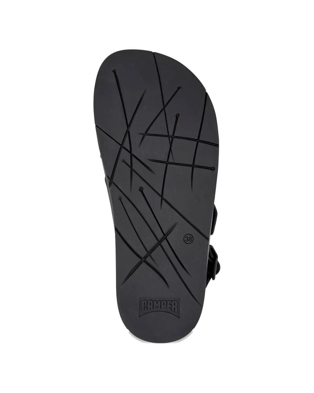 Camper White Lluc Buckled Crossover-Strap Sandals