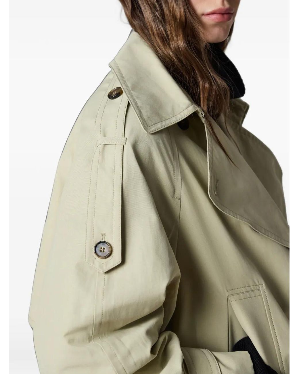 Paul Smith Natural Stone Cropped Trench Jacket