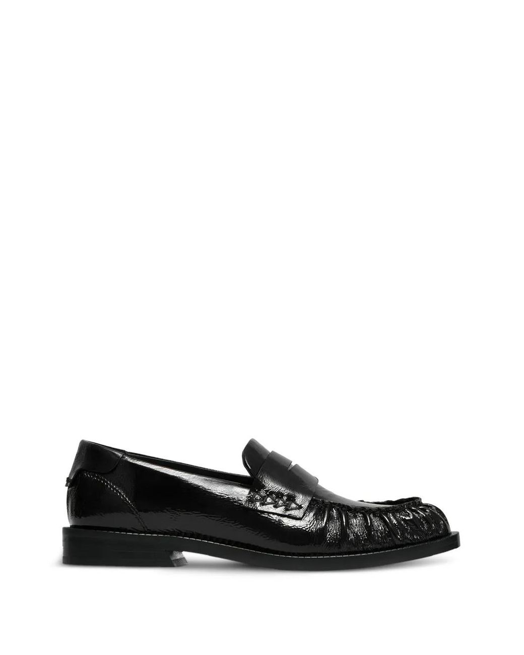 VANDA NOVAK Black Greta Loafers