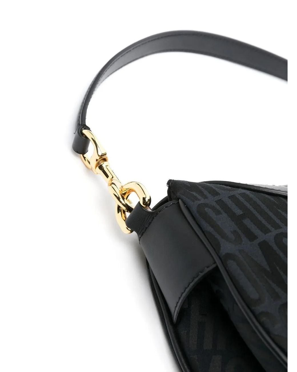 Moschino Black Logo-Print Tote Bag