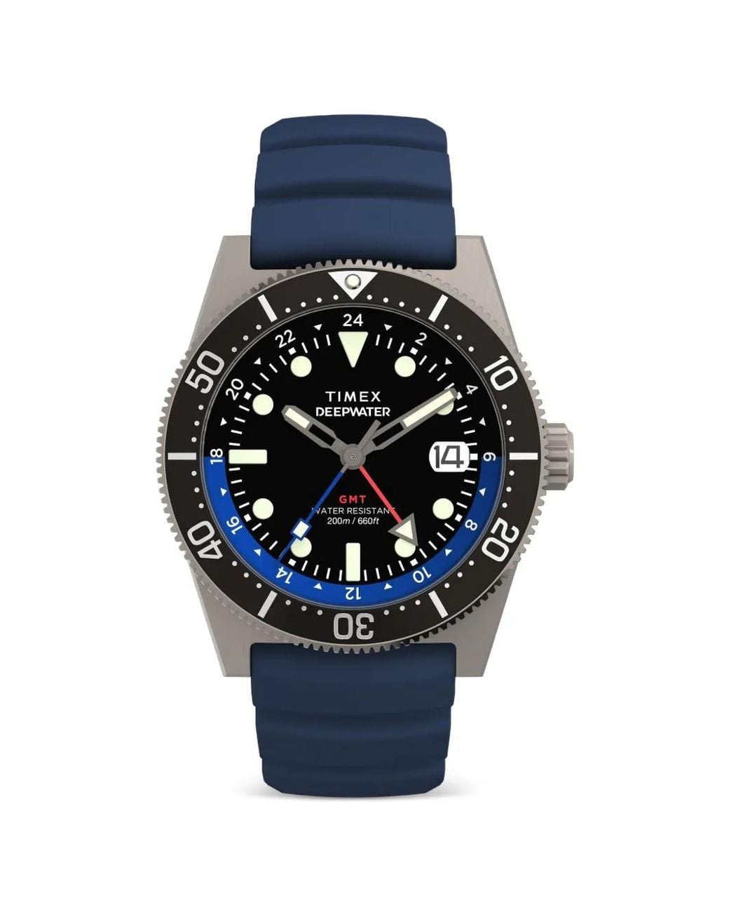 Timex Blue Deepwater Reef 200 41Mm Watch for men