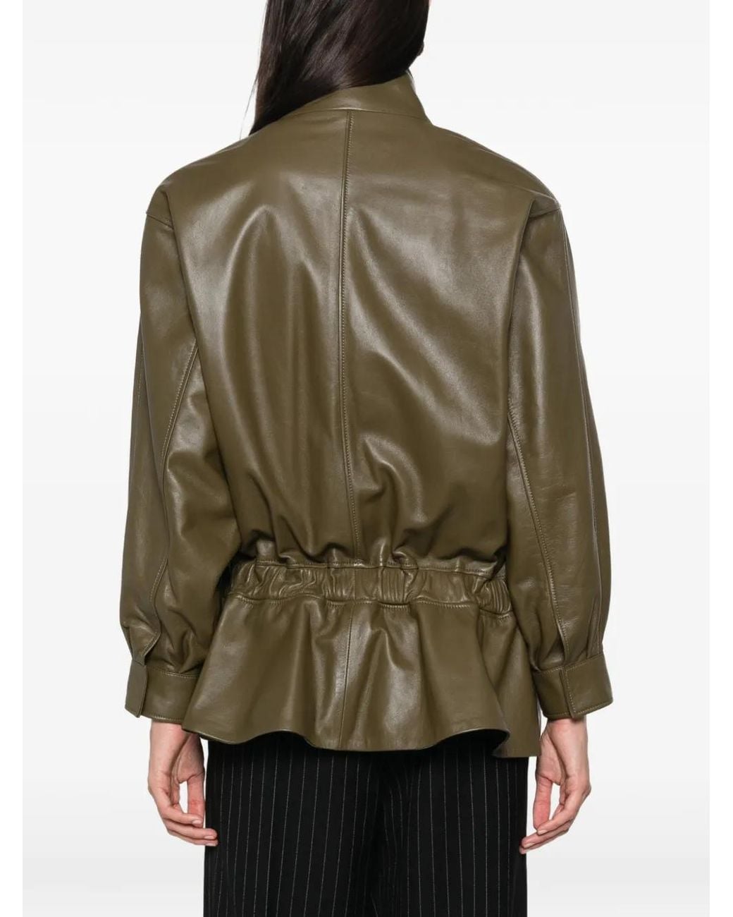 DUCIE Green Hope Cinched-Waist Jacket