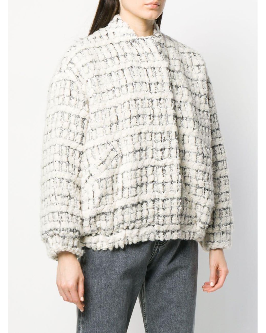 IRO Tweed Bomber Jacket Lyst