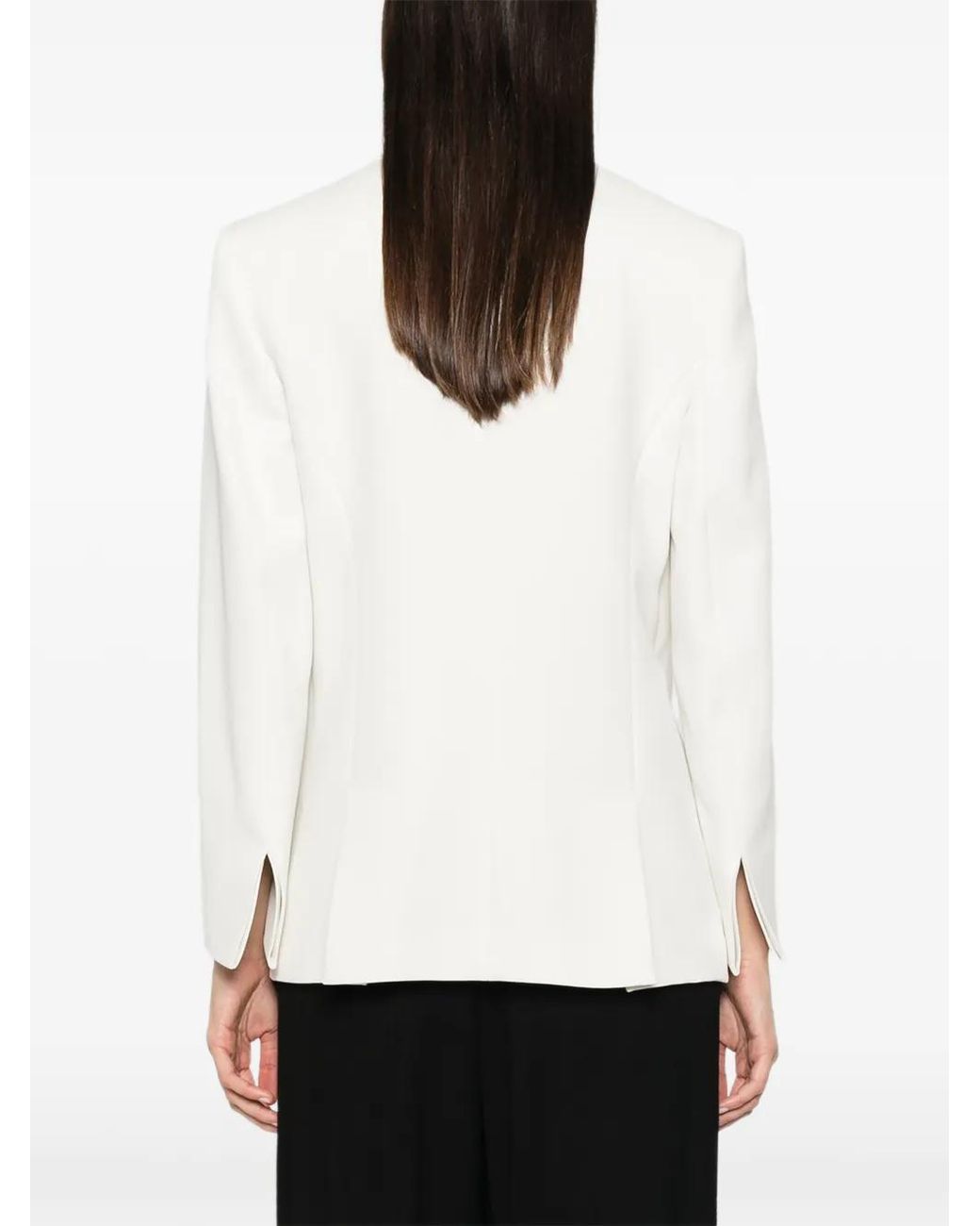 Giorgio Armani White Tuxedo Jacket