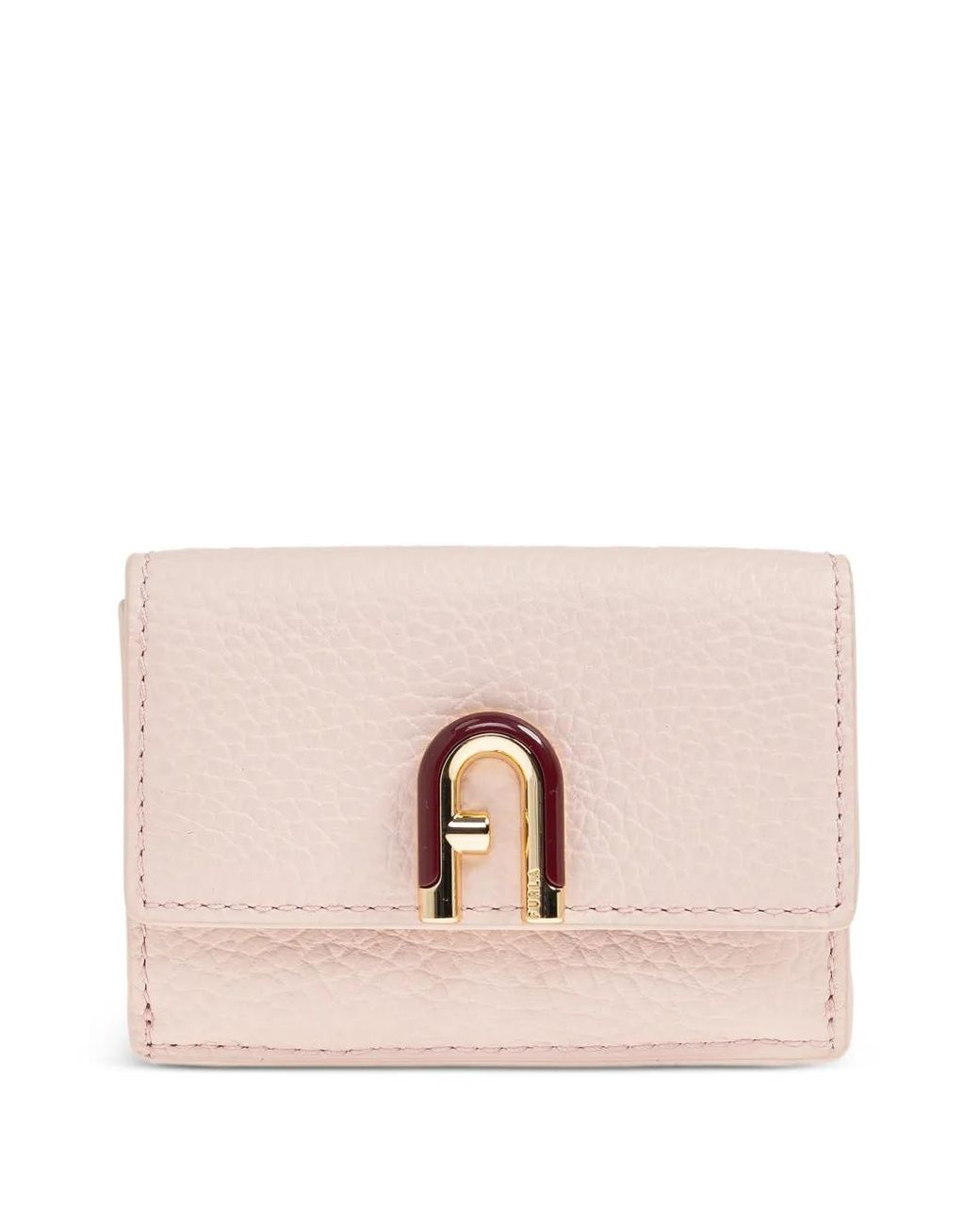 Furla Pink Flap Logo Wallet