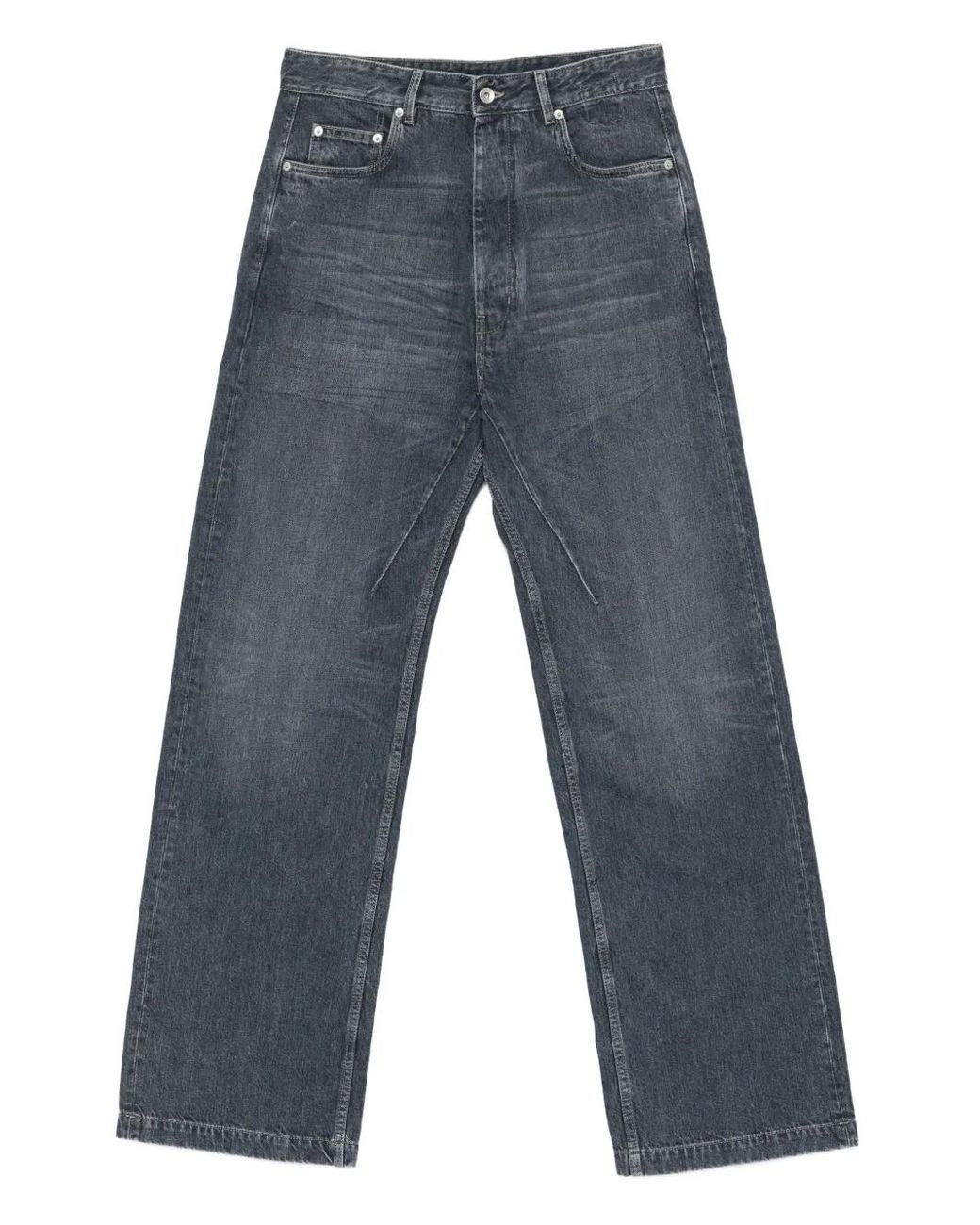Rick Owens Blue Five-Pocket Design Jeans for men