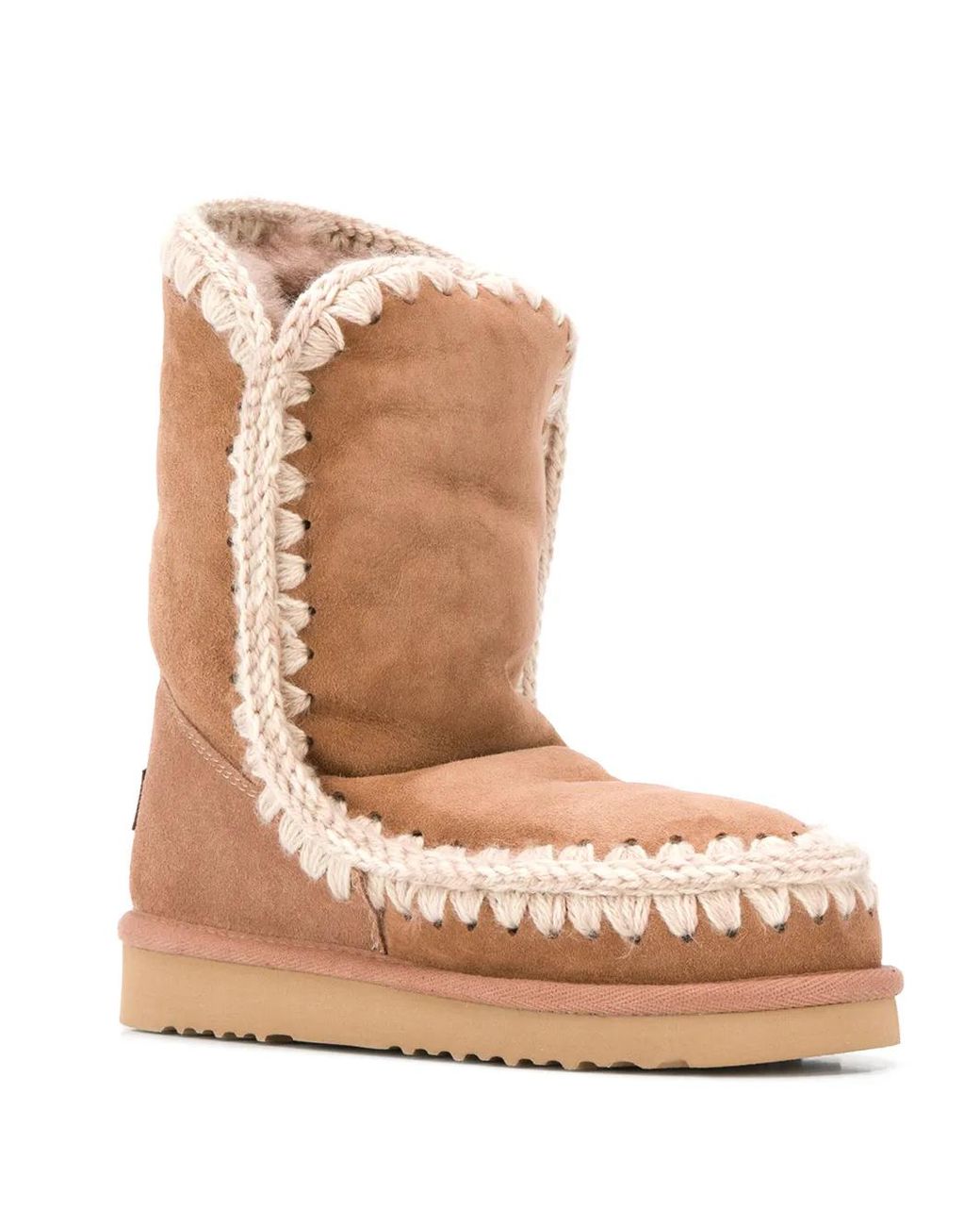 Mou Brown Slip-On Boots
