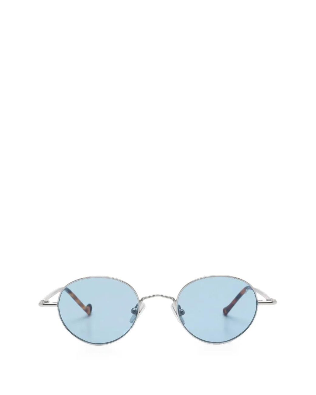 Eyepetizer Blue Oval-Frame Sunglasses
