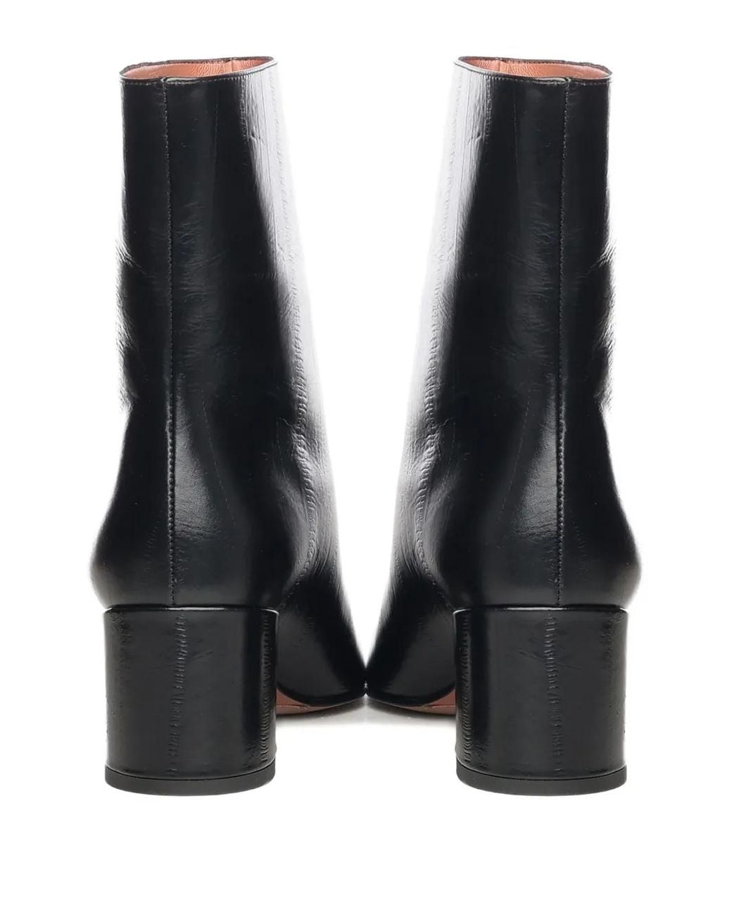 Giuliano Galiano Black 60Mm Stefy Leather Ankle Boots