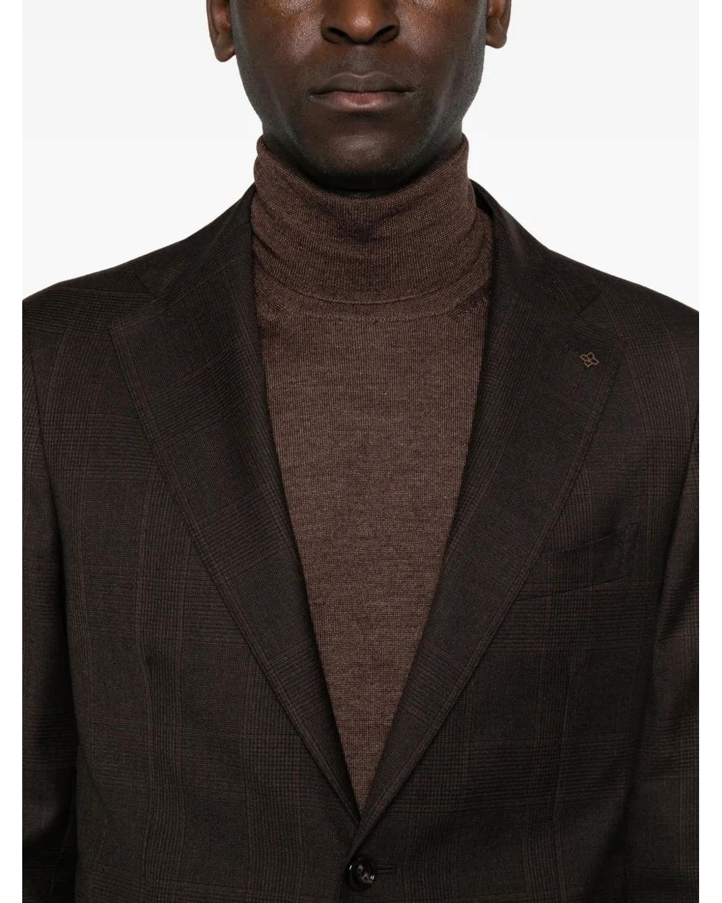 Tagliatore Patterned Suit in het Black voor heren