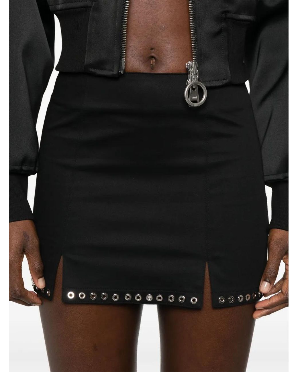 Ludovic de Saint Sernin Black Lisette Mini Skirt