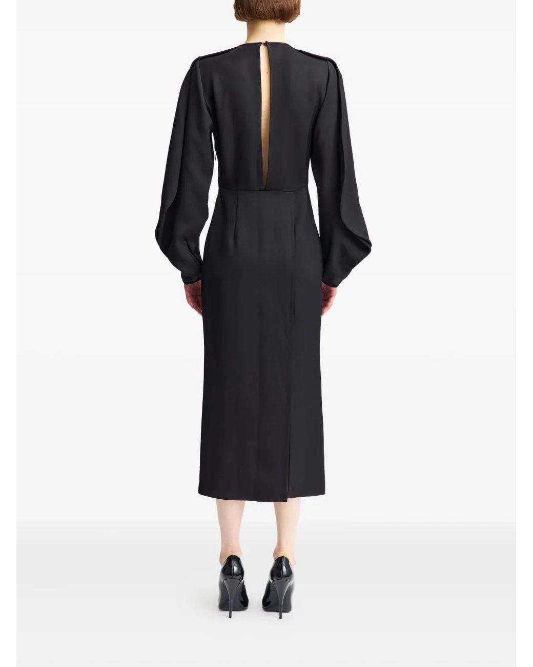 16Arlington Black Saverico Midi Dress