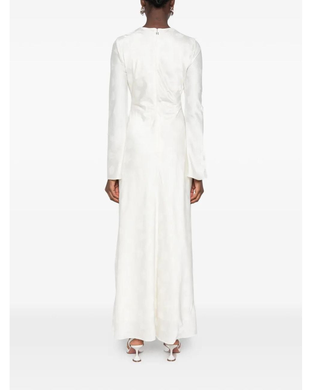 ROTATE BIRGER CHRISTENSEN White Robe Ls Biascut En Blanc