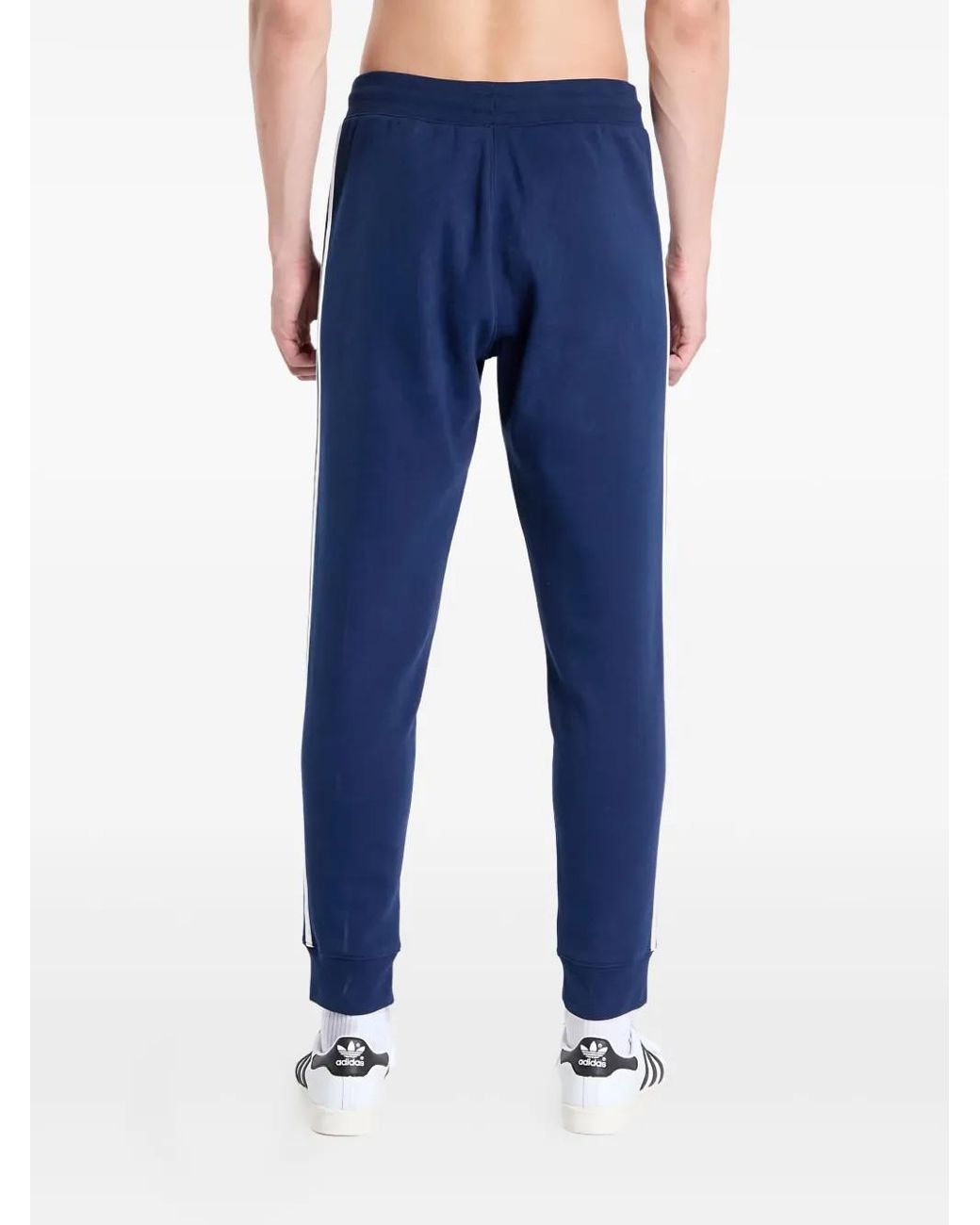 Adidas Blue Adicolor 3-Stripes Track Pants for men