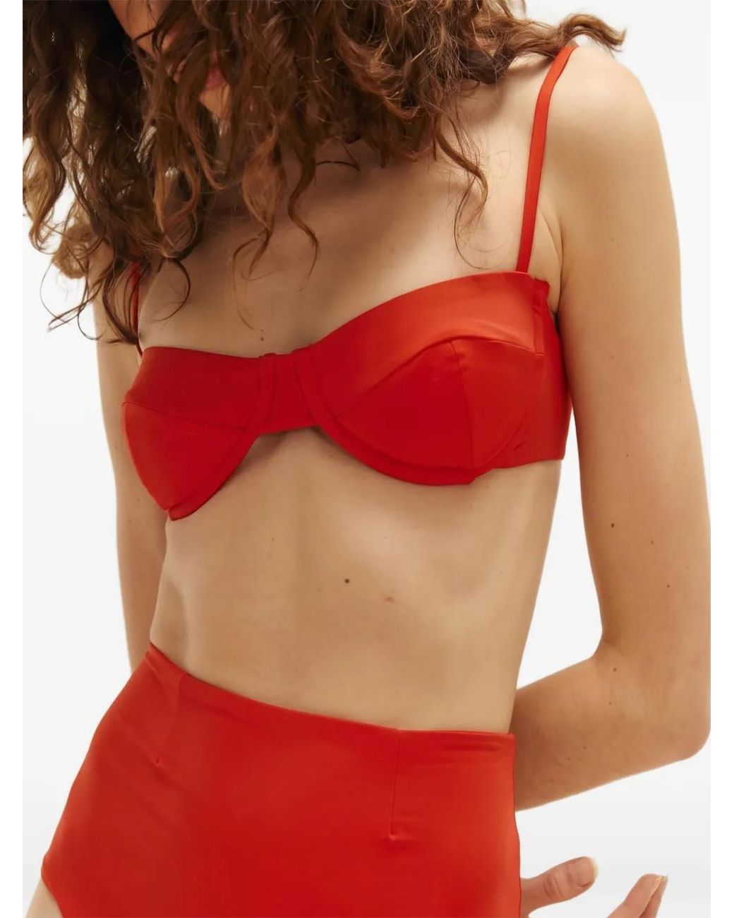 Haight Red Adjustable Bikini Top
