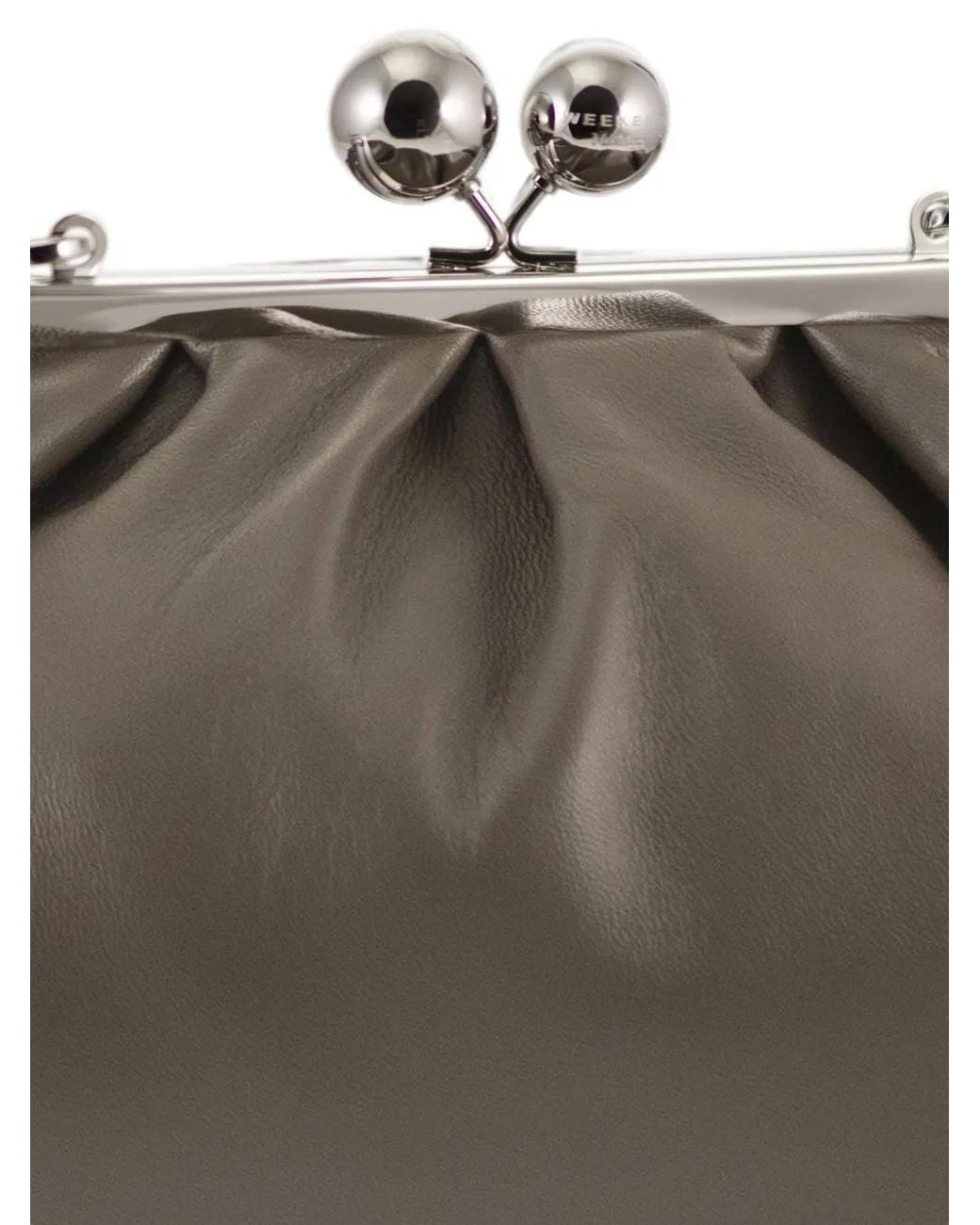 Weekend by Maxmara Brown Medium Pasticcino Leather Tote Bag