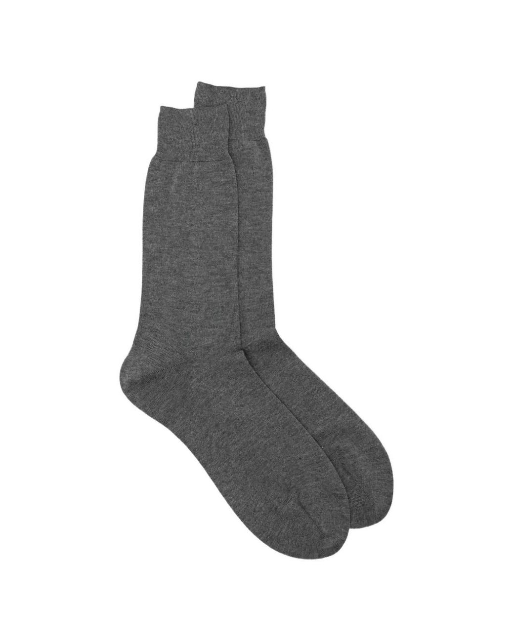 Zegna Gray Fine-Knit Socks