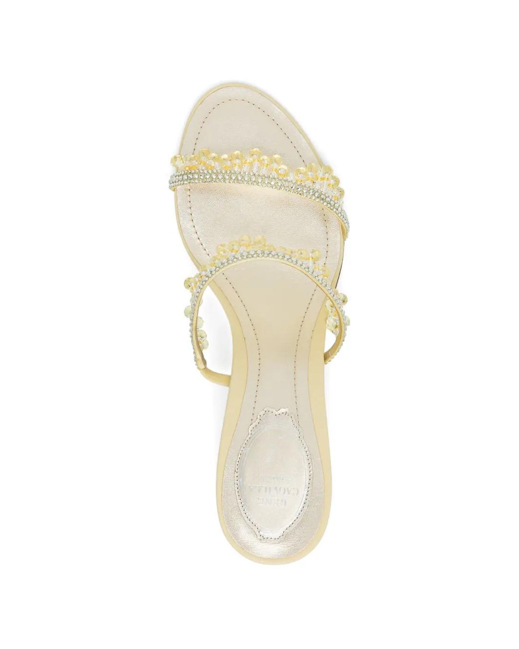 Rene Caovilla Natural 50Mm Embellished Sandals