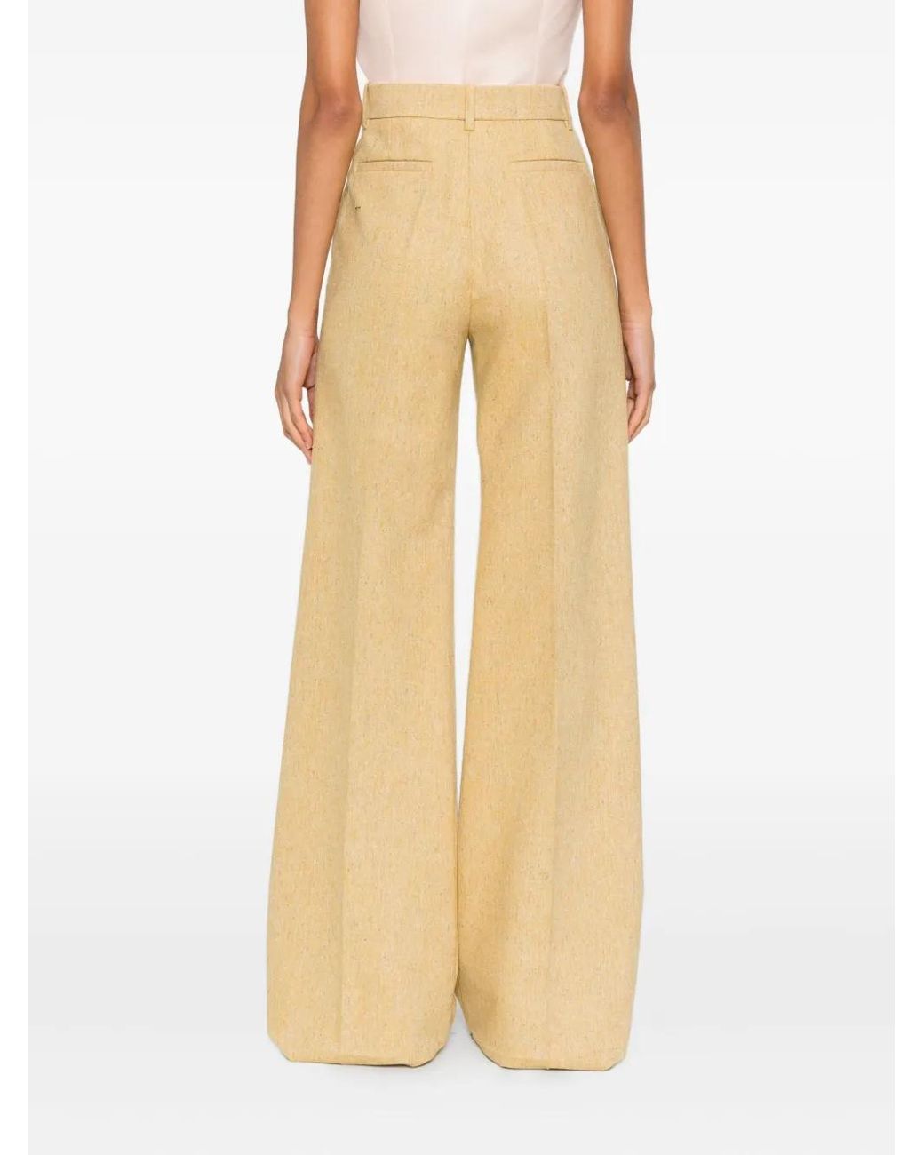 Valentino Garavani Natural Belt-Loop Trousers