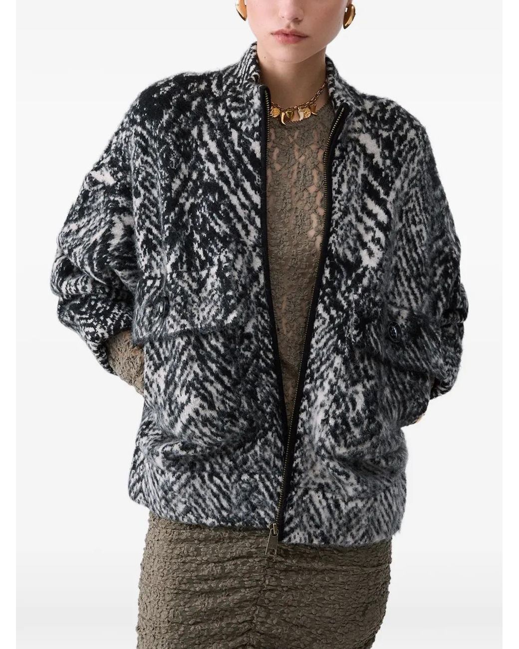 Liu Jo Black Bomber Jacket