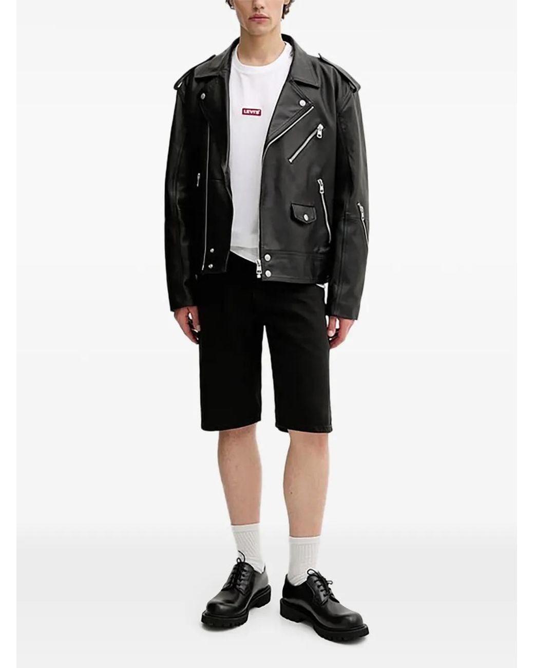 Levi's Black Back-Patch Shorts for men