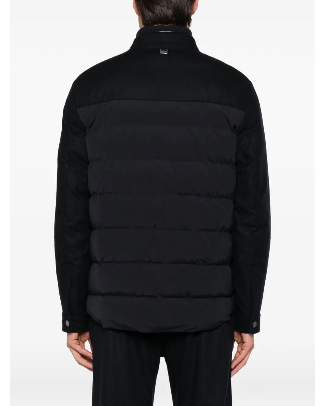 Corneliani Black Flap-Pockets Jacket for men
