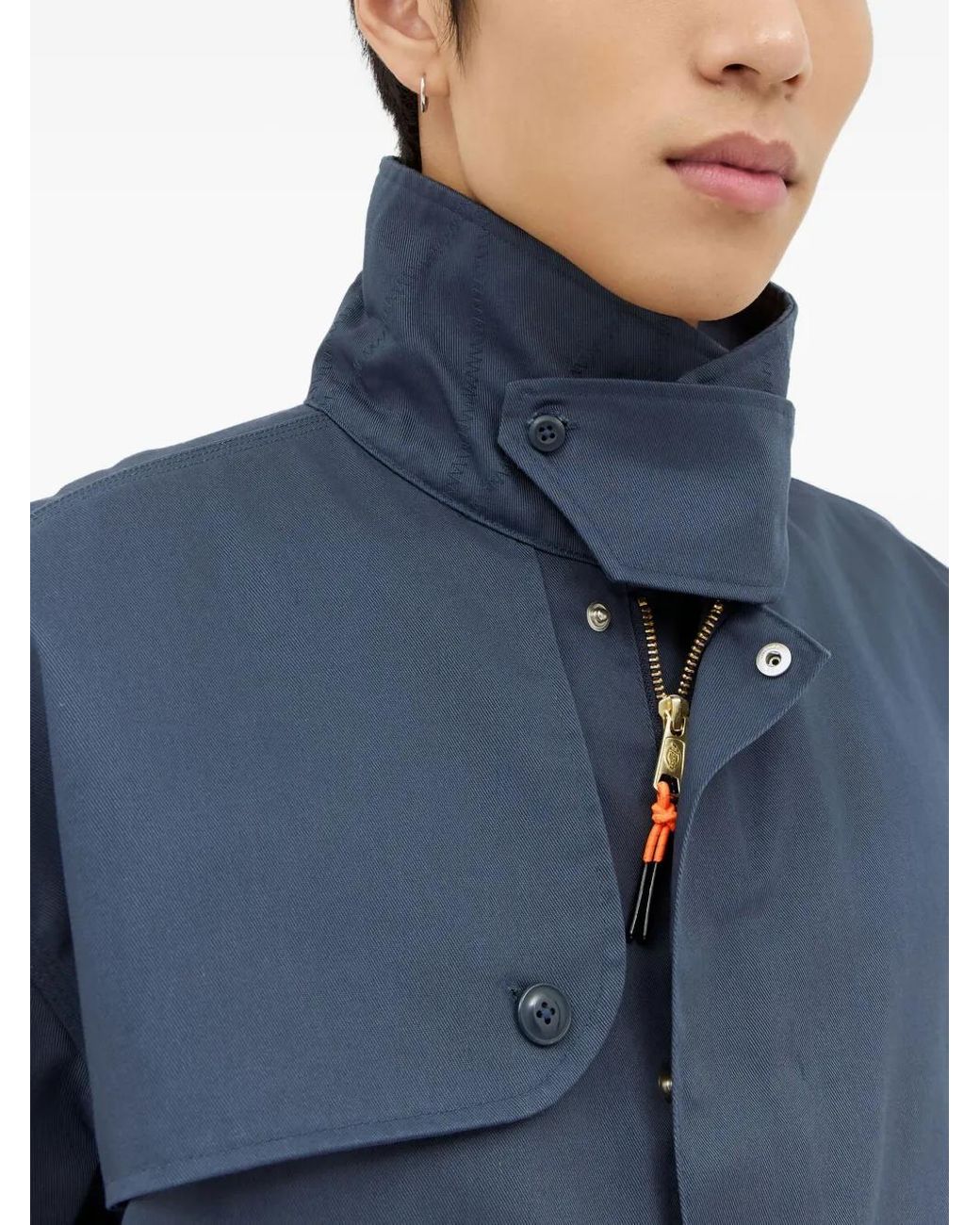 Dickies Blue Button-Fastening Patch-Pocket Jacket for men