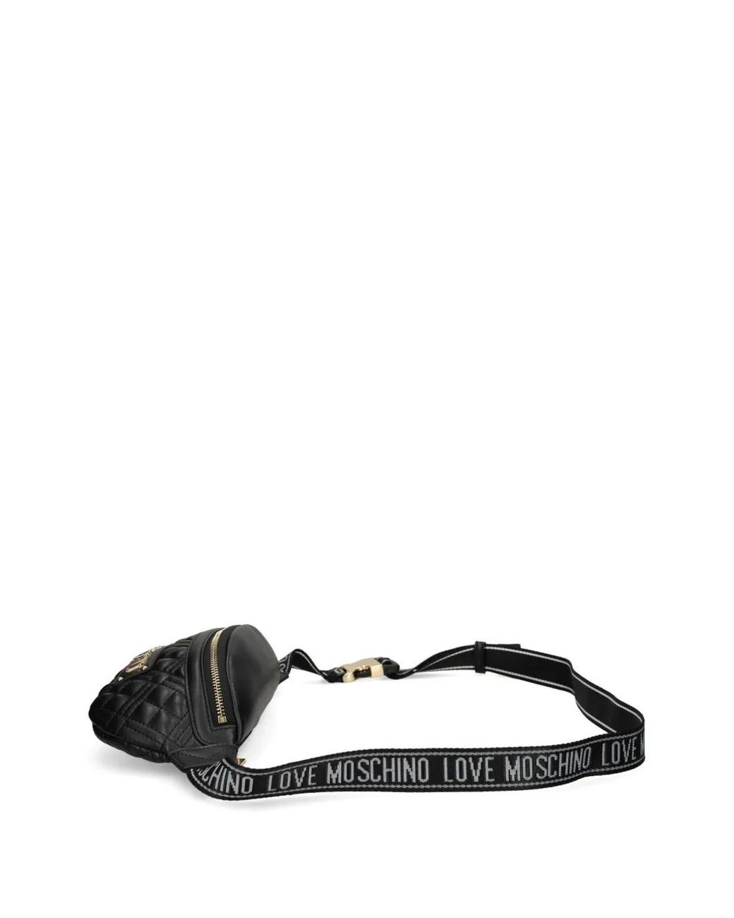 Love Moschino Black Quilted Belt Bag