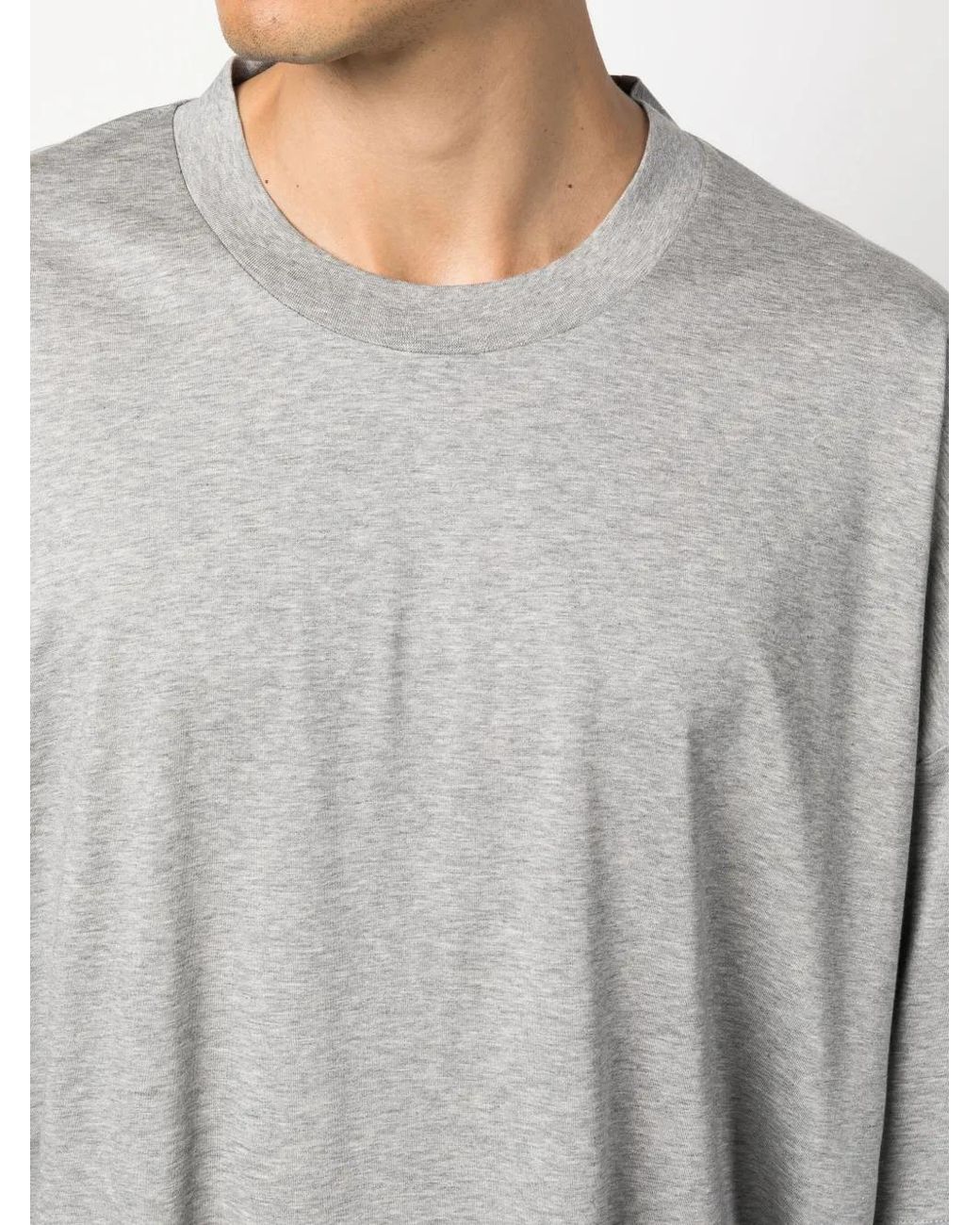 Studio Nicholson Gray Oversize-Cut Cotton T-Shirt for men