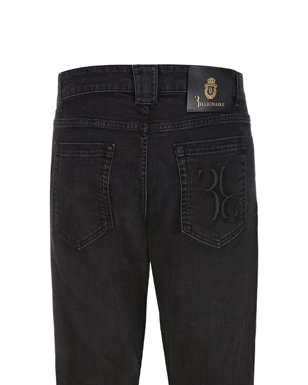 Billionaire Black Jean À Broderies for men