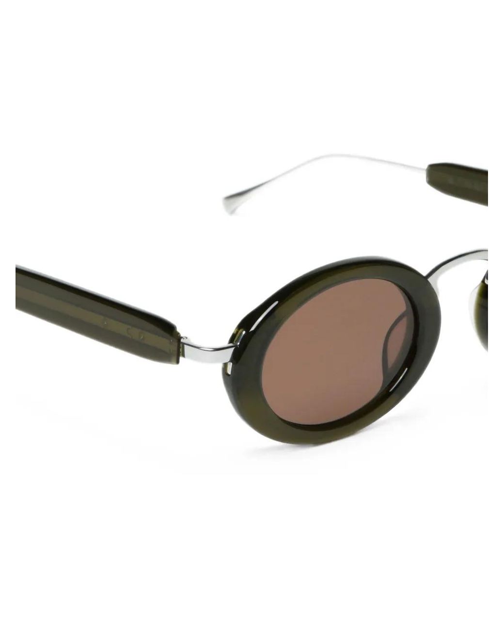 Projekt Produkt Green Oval-Frame Sunglasses
