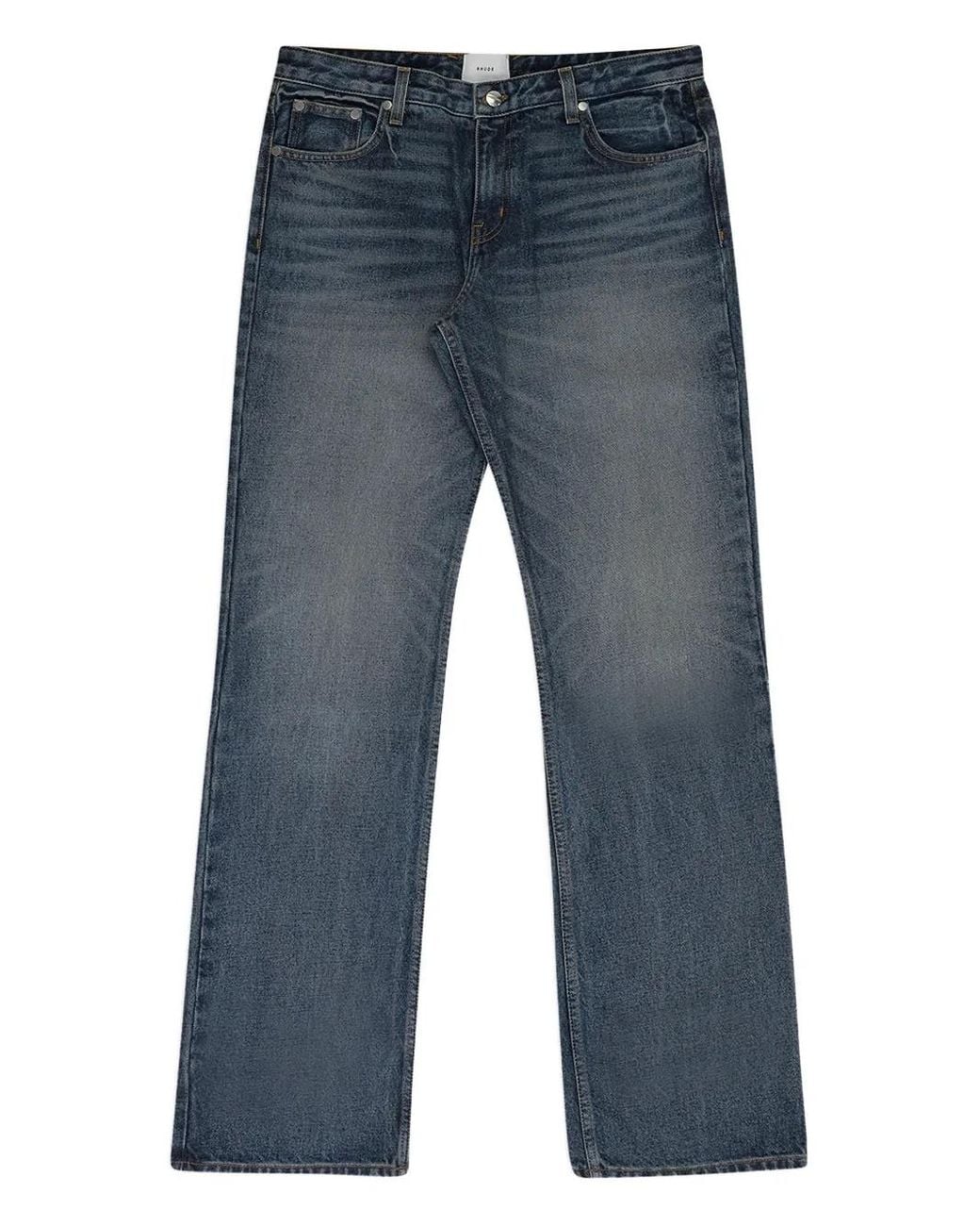 Rhude Blue Flare Denim Bootcut Jeans for men