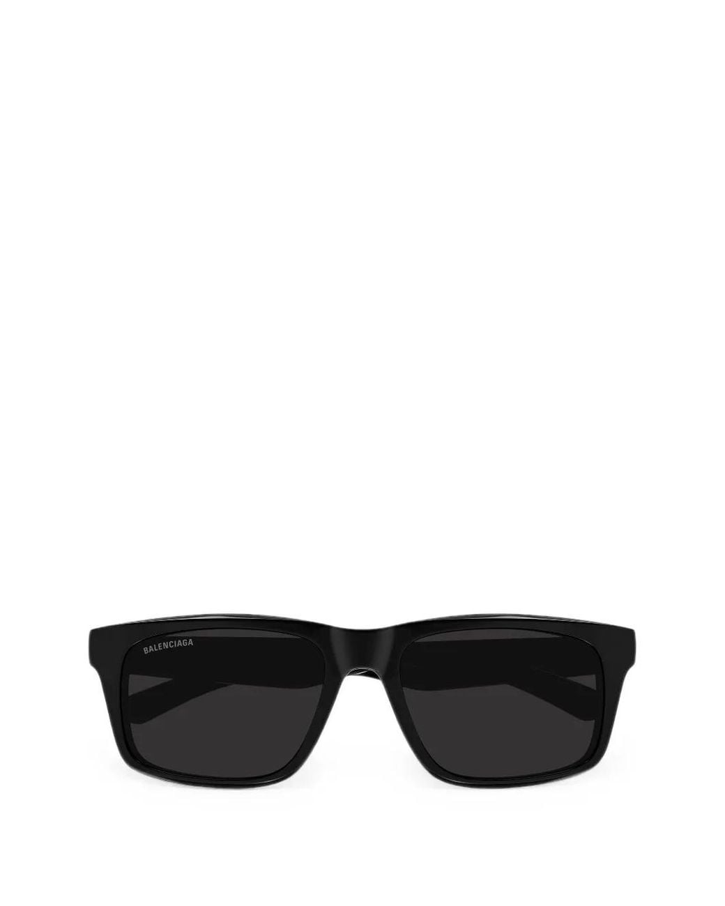 Balenciaga Black Rectangle-Frame Sunglasses for men