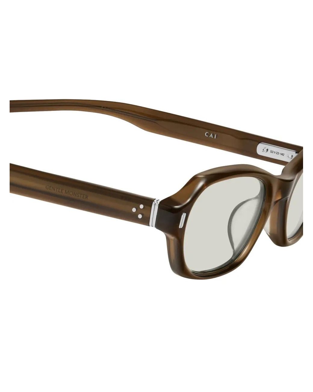 Gentle Monster Brown Cai Rectangle-Frame Sunglasses
