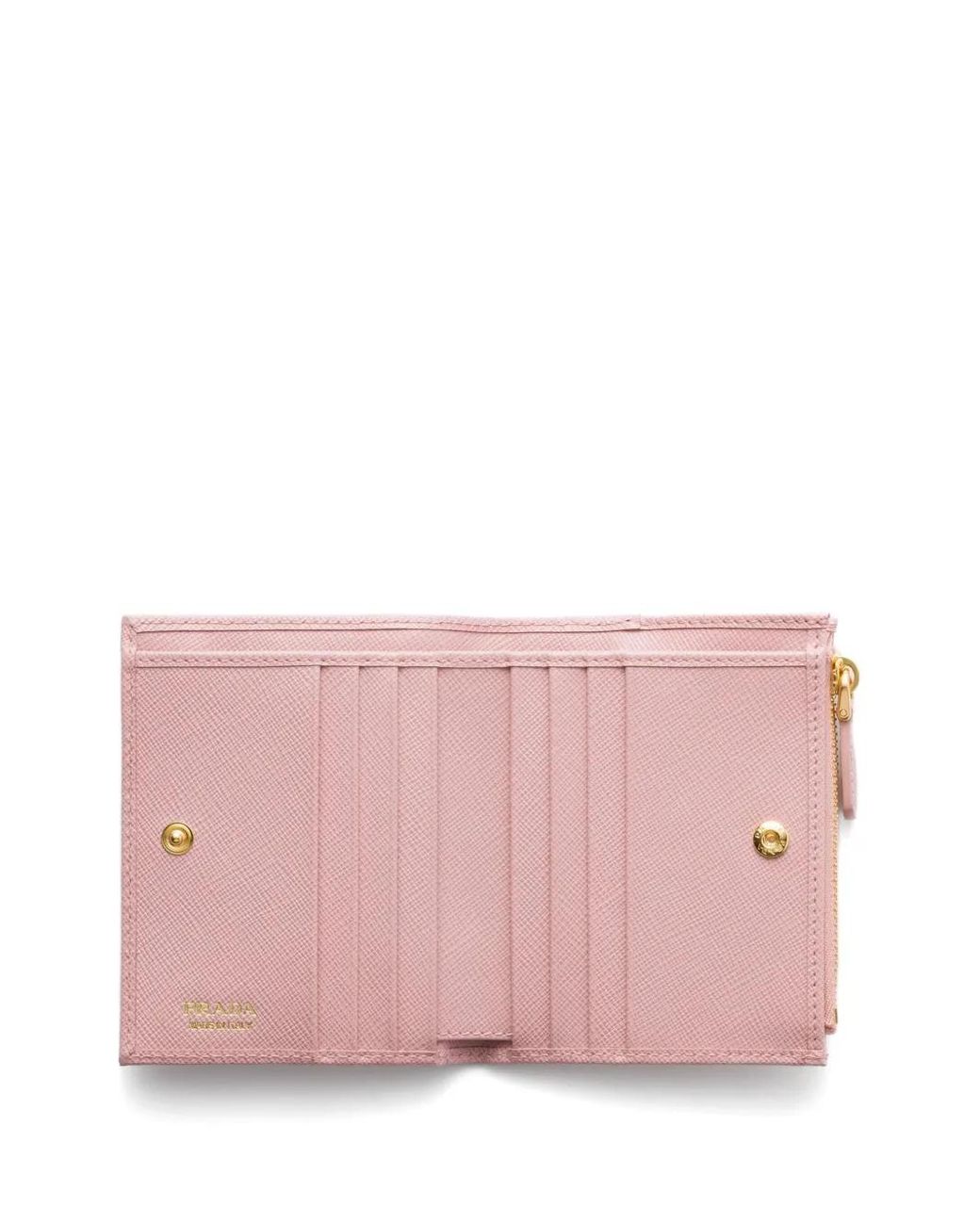 Prada Pink Small Saffiano Leather Wallet