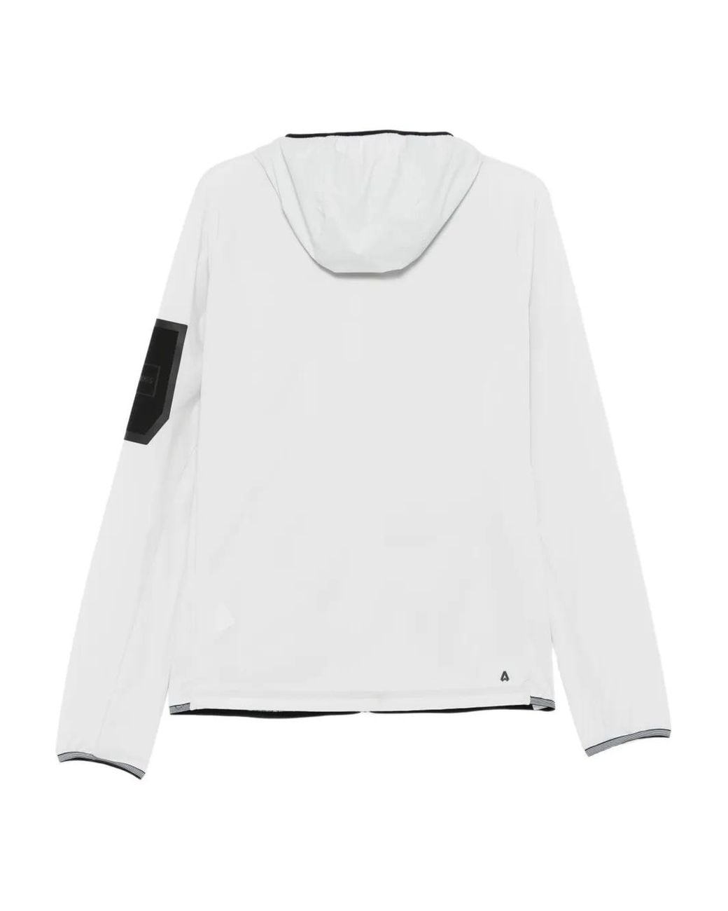 Boss White Hooded Zip-Up Jacket for men