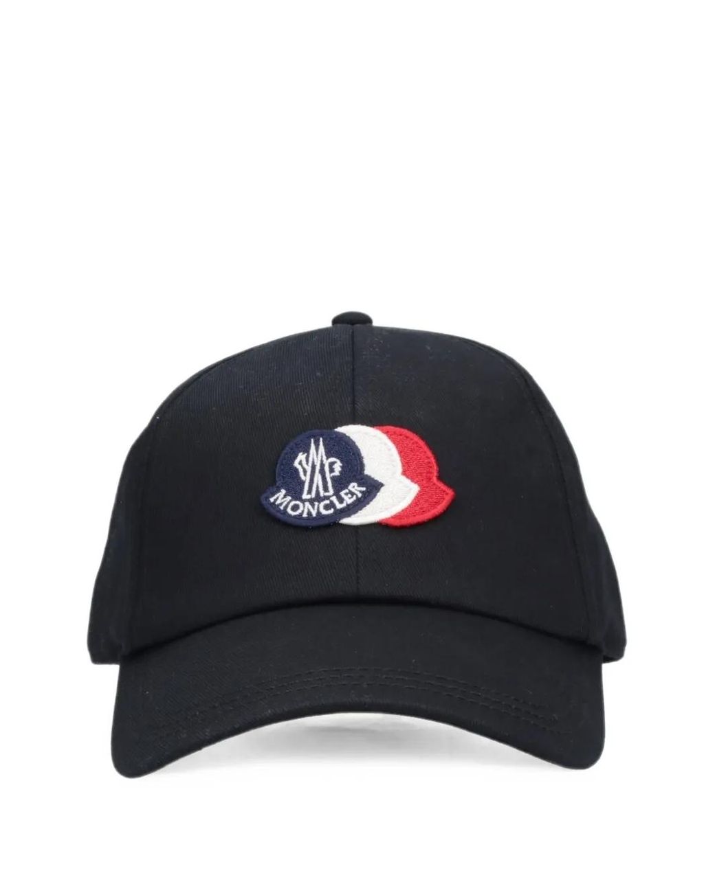 Moncler Black Logo-Patch Baseball Cap for men